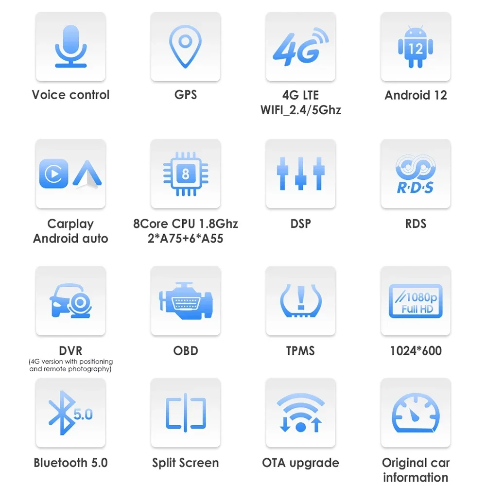 Для Toyota Corolla Verso AR10 2004-2009 2 Din Android 12 Автомобильный радиоприемник Мультимедийный