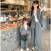mother and son set mom daughter equal wedding party outfit boys blazer set kids tuxedo suit formal parent child matching clothes