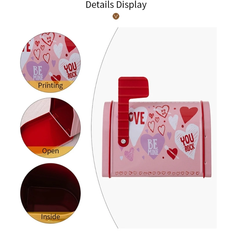 Уникальные маленькие рождественские почтовые ящики из 3 штук жестяные