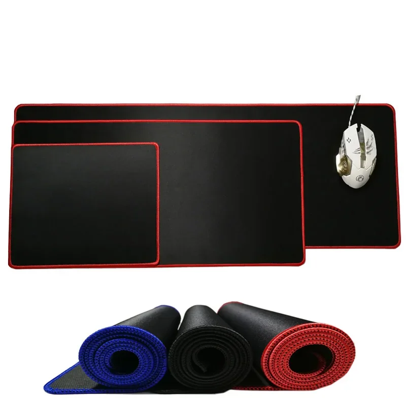 Черный игровой коврик для мыши XXL большой Настольный ПК клавиатуры компьютерный