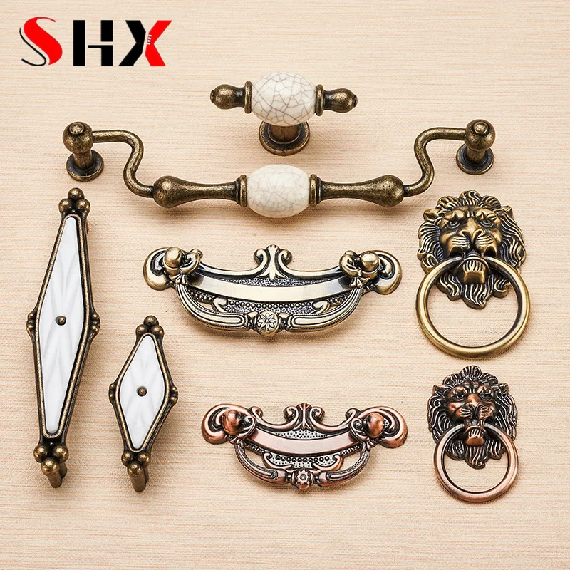 

Антикварная винтажная кухонная ручки для шкафа и ручки для выдвижного ящика