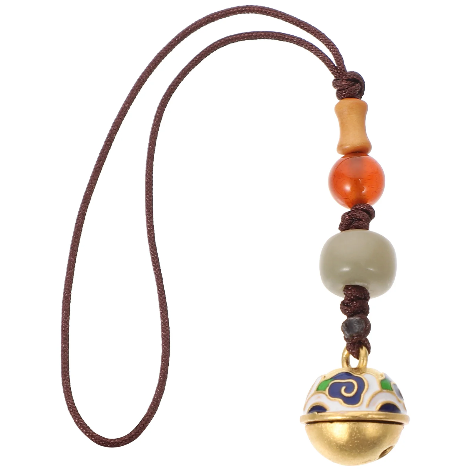 

Pendant Charm Strap Hanging Charms Keychain Brass Bodhi Lanyard Wrist Cell Mobile Retro Car Kawaii Luckychain Anime Eater Soul