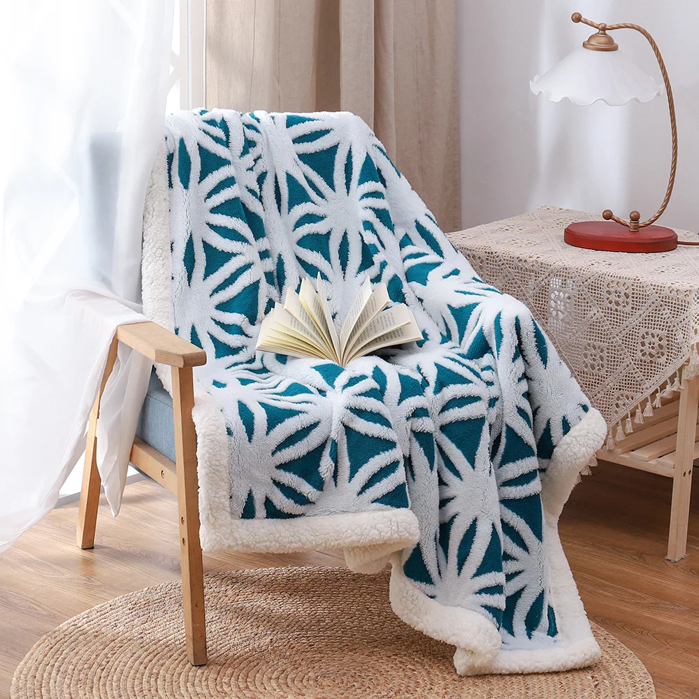 

Зимнее теплое одеяло для кровати, пушистое одеяло, мягкое двухстороннее покрывало из шерпы, плед для дивана, офисное ворсовое дамское плюше...