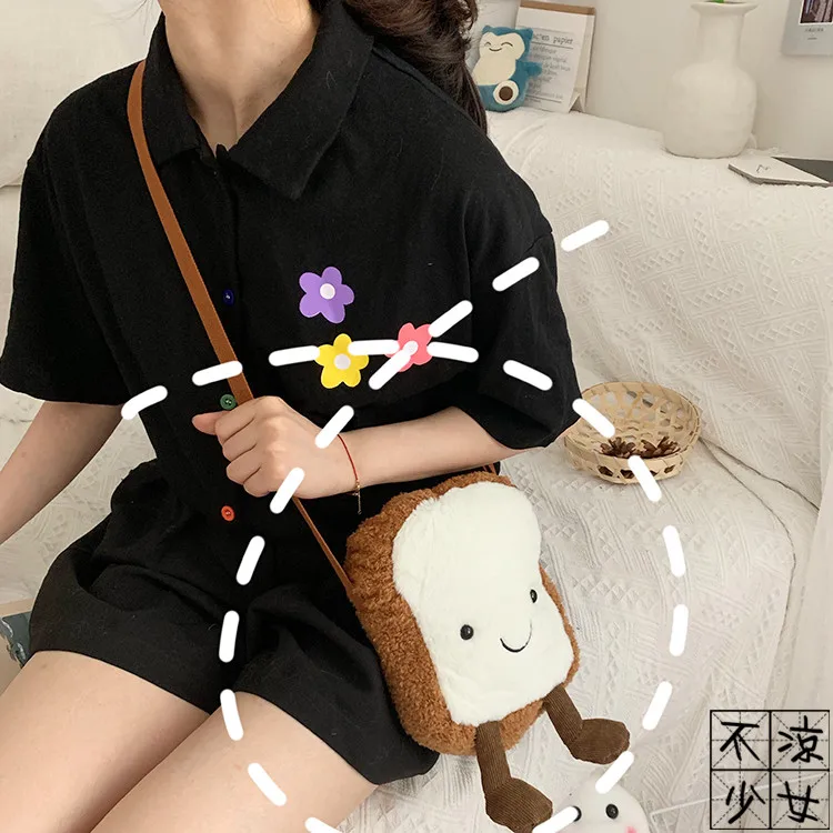 Candice guo! Милая плюшевая игрушка мультяшная еда смайлик хлеб тостов мягкая милая