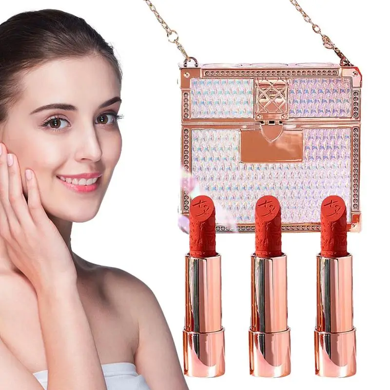 Set With Chain Pouch Non-stick Moisturizing Lip Pencil Lip Crayon