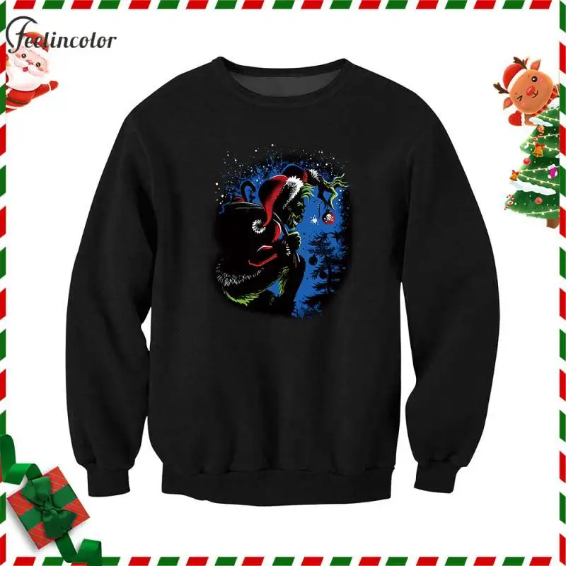 Рождественские толстовки с рисунком Трампа для мужчин пуловер 3D принтом