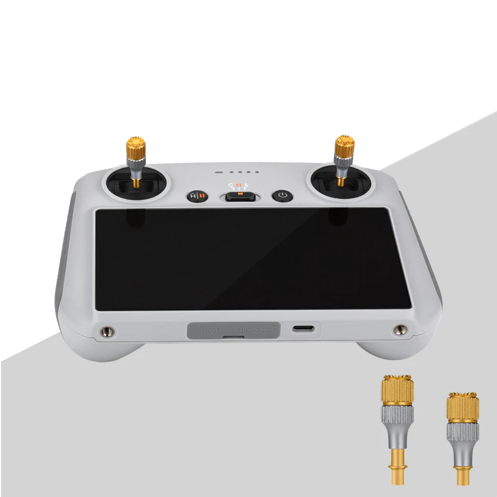 

Thumb Rocker For DJI Mini 3 Pro 2pcs/Kit Aluminum Alloy Joystick RC Remote Controller Stick Control Sticker Set Drone Accessorie