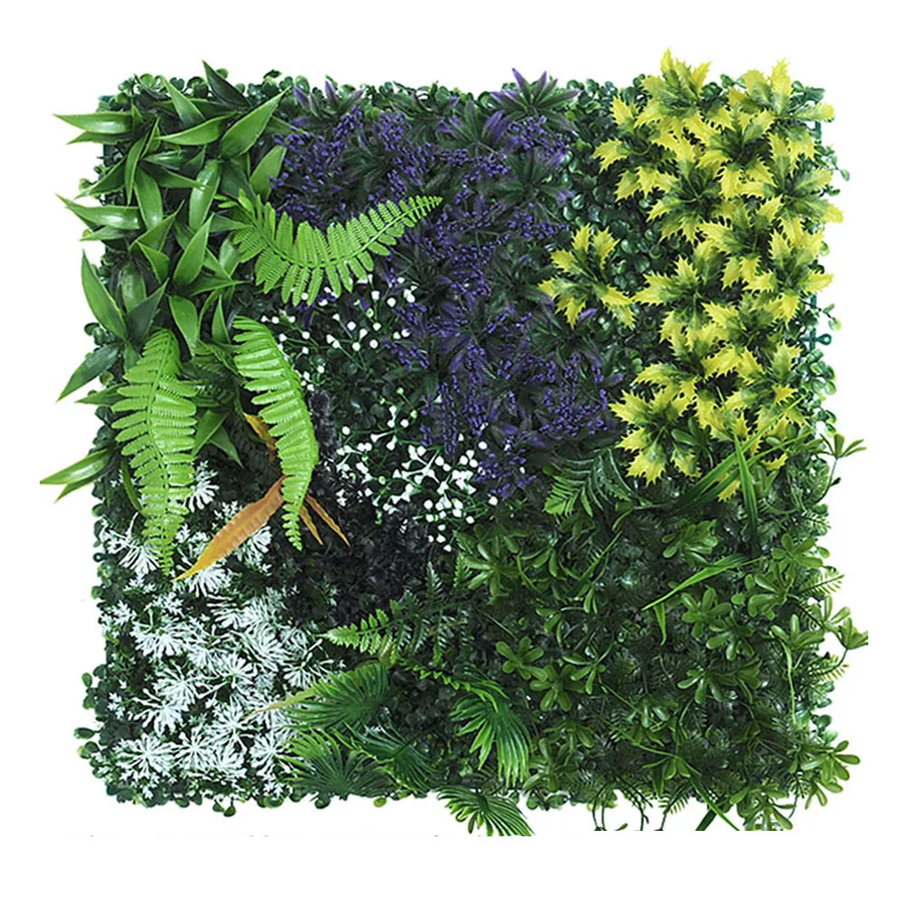 

Vibrant green plastic lawn wall decoration 50x50cm size perfect for adding a touch of nature to your living room