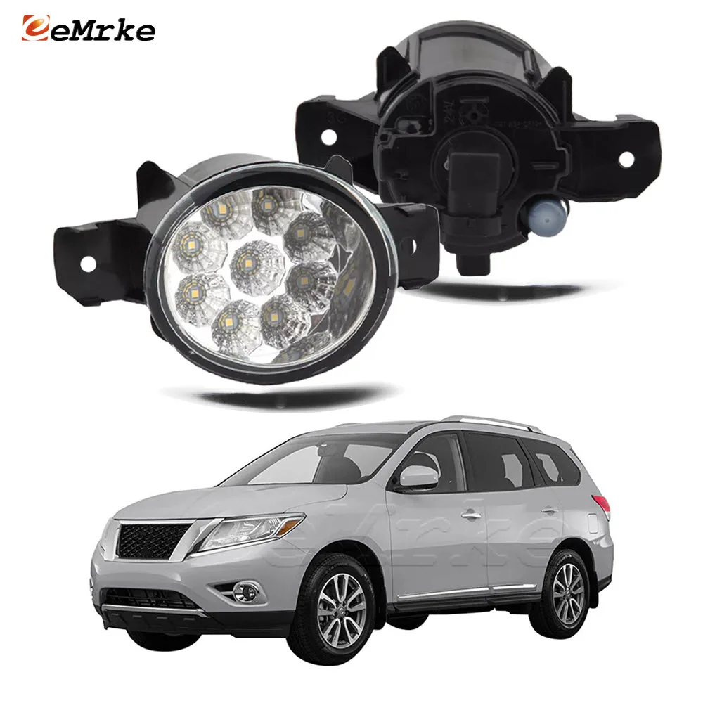 Светодиодные противотуманные фары в сборе для Nissan Pathfinder IV R52 2013 2014 2015 2016 DRL