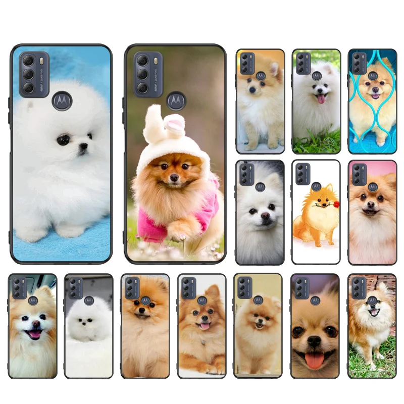 

Pomeranian dog Case for Motorola G22 G60 G52 G100 G Stylus G30 G10 G20 G50 GPure E32 E20 E40 E7Power Edge20 lite Pro OneAction