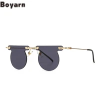 boyarn oculos uv400 shades sunglasses mens luxury brand design street shooting ins shades model round sunglasses women