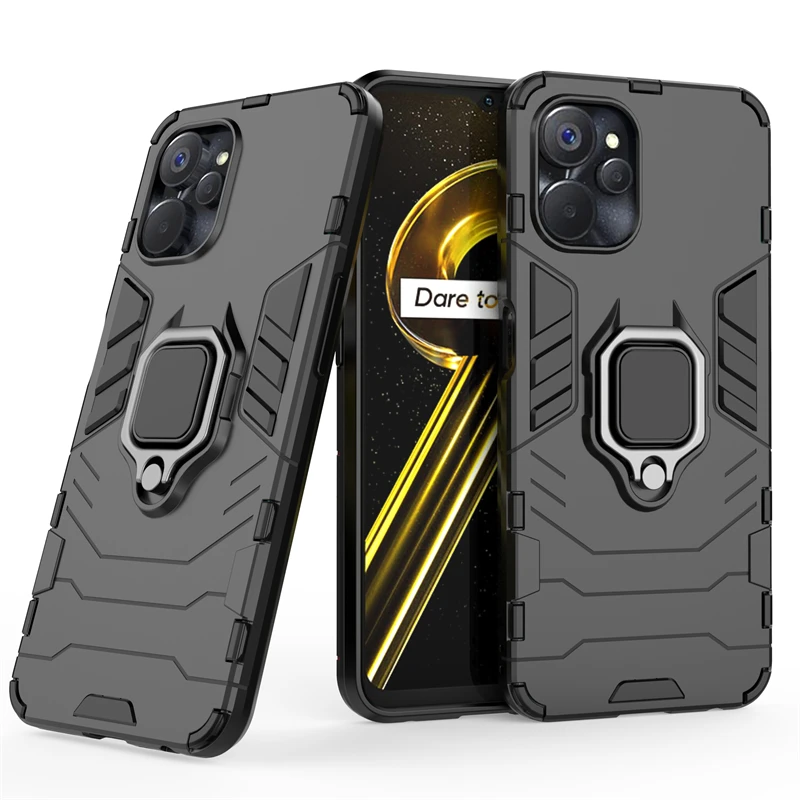 

Phone Case For OPPO Realme 10T Cover For Realme 10T Capas Shockproof Phone Bumper Armor Magnetic Holder Case Realme 10T Fundas