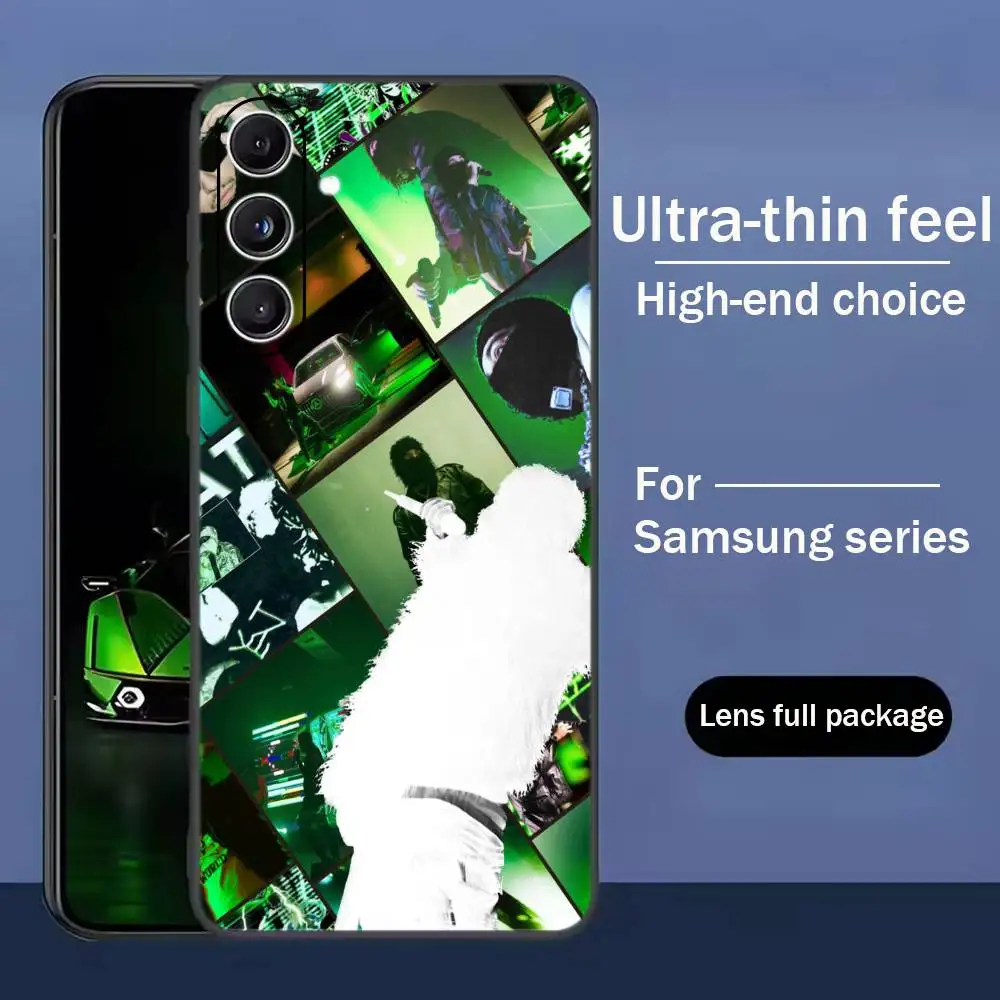 Фото Модный чехол для телефона Singer Trendy Yeat Lyfestyle, черный, силиконовый, мягкий, для Samsung Galaxy A73, A72, A71, A70, A53, A52, A51 №2