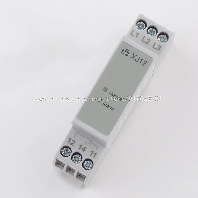 

1pcs XJ12 Three-phase AC phase sequence protection relay Elevator accessories