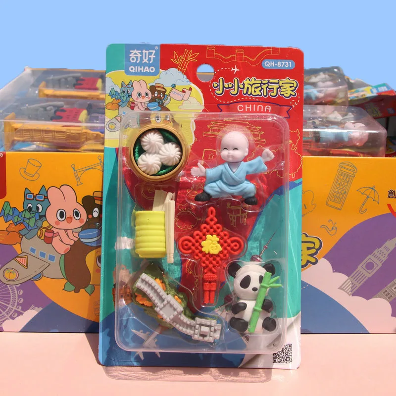 1 карта маленький ластик путешественника Набор для трехмерной разборки