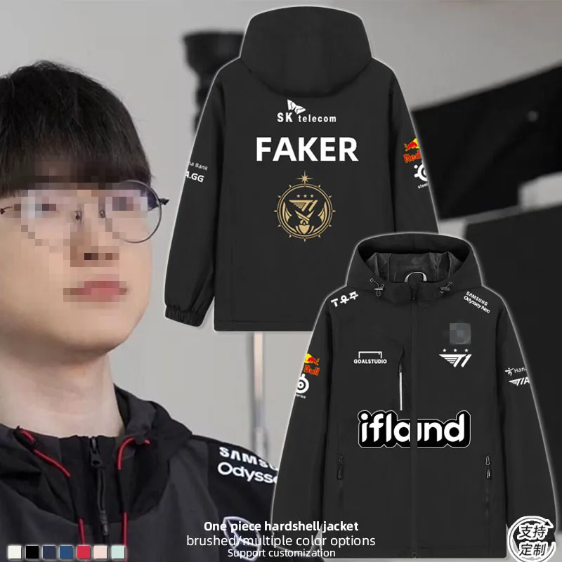 

В наличии игры LOL Team SKT T1 игроки S13 Униформа чемпиона мира Faker одна и та же куртка индивидуальные размеры M-4XL 2023 Новинка