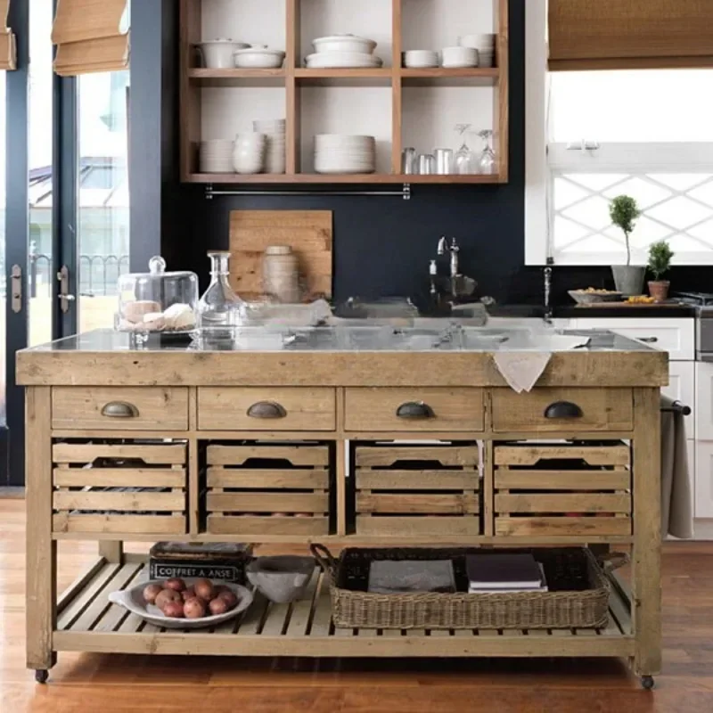 Шкафы из массива дерева в скандинавском и американском стиле боковые шкафы