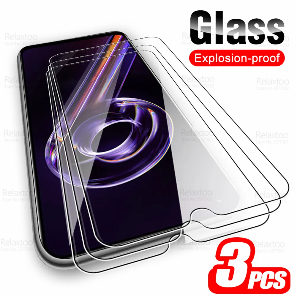 Realm 9 Pro Glass 3pcs Tempered Protective Glass For Oppo Realme 9Pro Plus Realme9 Pro+ Screen Protector Safety Cover Phone Film