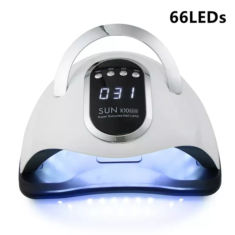 

NEW2023 Nails Lamp 66 LEDs UV LED Lamp For Manicure Nail Dryer Machine Gel Nail Polish Auto Sensing Nail Tools LCD Display