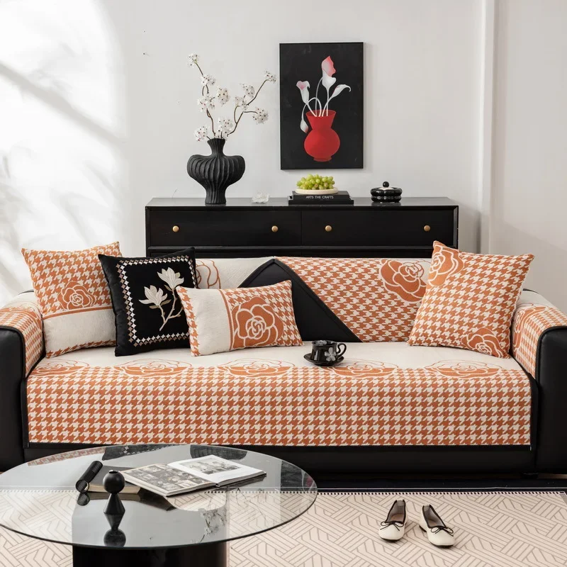 Новинка роскошные женские подушки для дивана из шенилла всесезонные