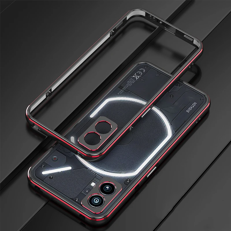 3D Strong Aluminum Alloy Case For Nothing Phone One 1 Metal Bumper Camera Lens Protector Frame Cover For Nothing Phone 1 Coque