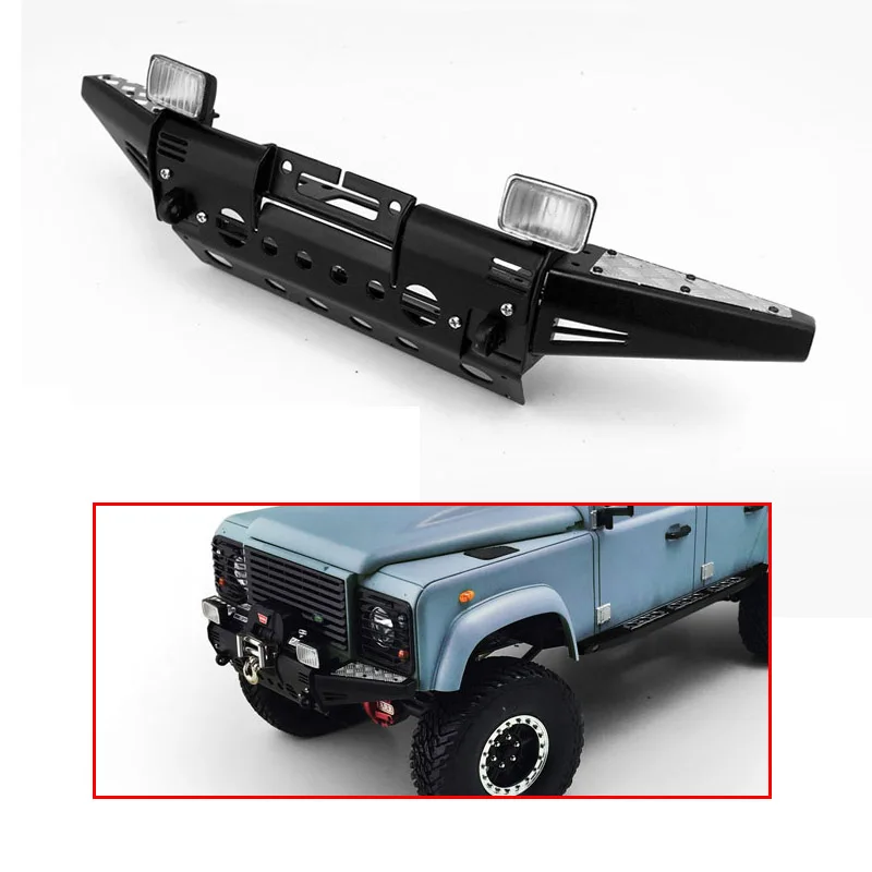 

CCHand Toucan Parts Metal Front Bumper Light Mount Spare for 1/10 RC4WD G2 D90 D110 RC Crawler Car Land Roverl TH20808-SMT8