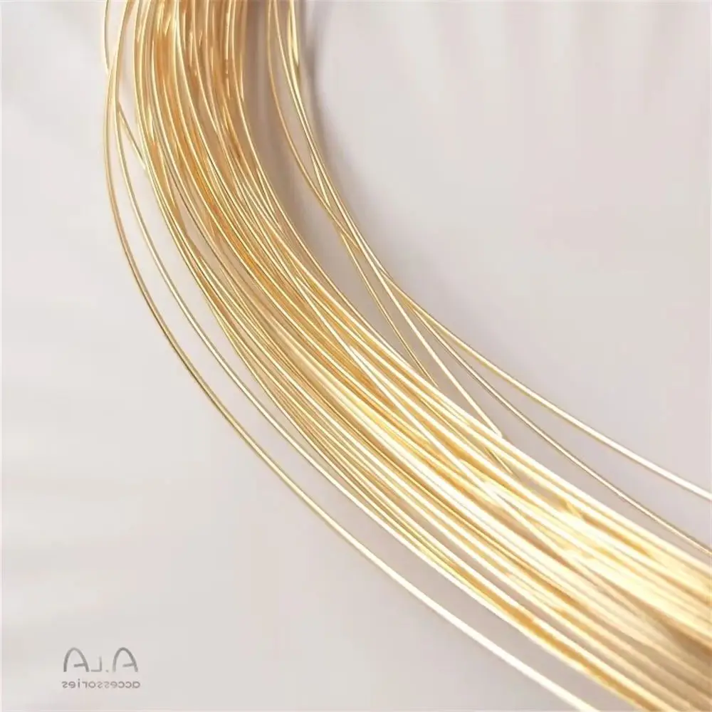 14-каратная позолоченная полутвердая проволока не отслаивающая золотая ручная