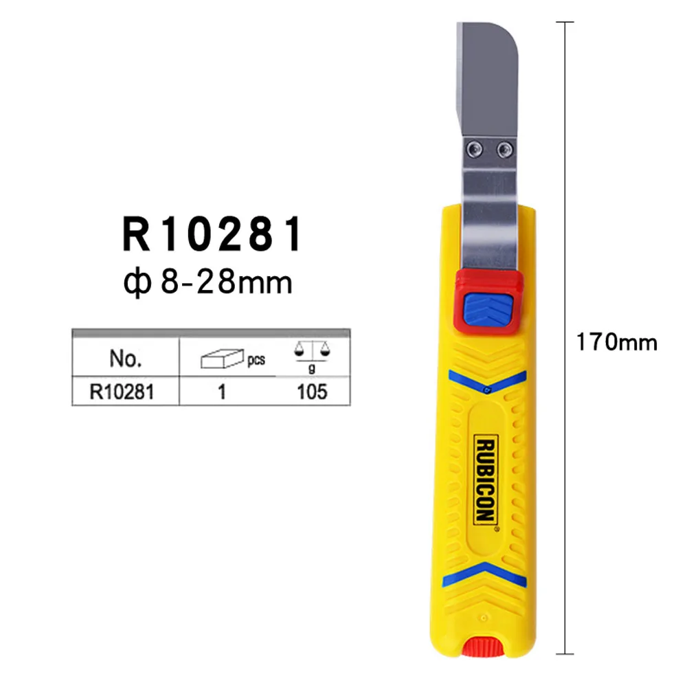 RUBICON Cable Wire Stripping Knife Electrician's Knife Straight and Curved Stripping Peeling Knife R10160 R10270 R10281 R10280