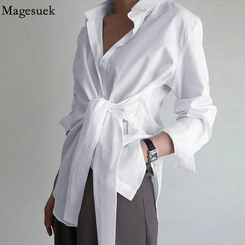 

Fashion Long Sleeve Women Shirt Blouse Ruched Solid Color Blouse for Office Ladies White Blue Black Autumn Ladies Shirts 18659