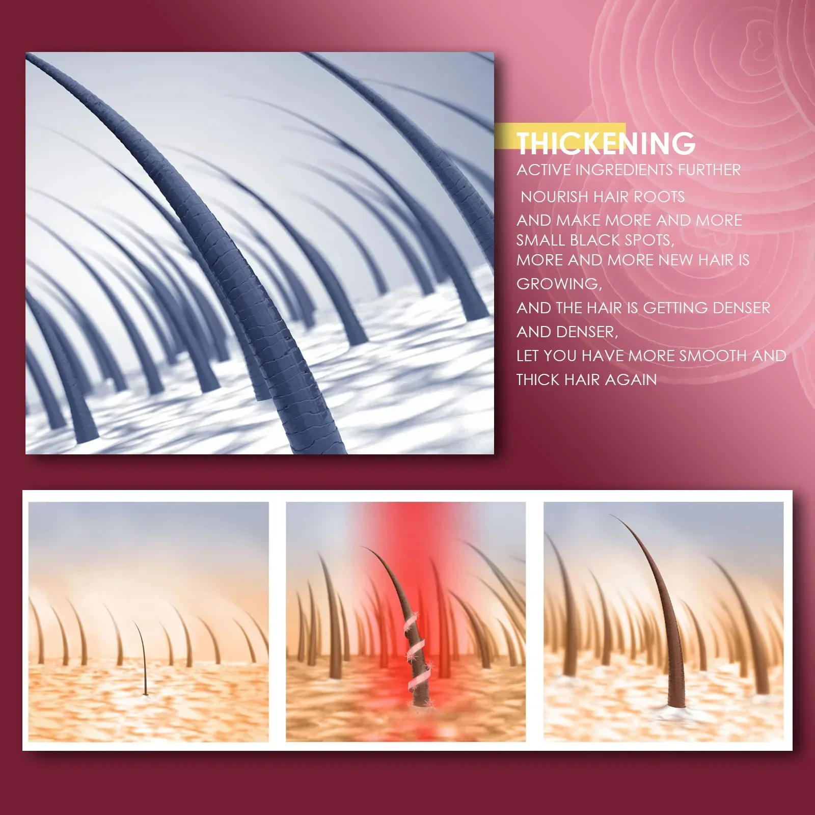 Моментальное масло для волос против выпадения 30 мл | Спрей утолщения и