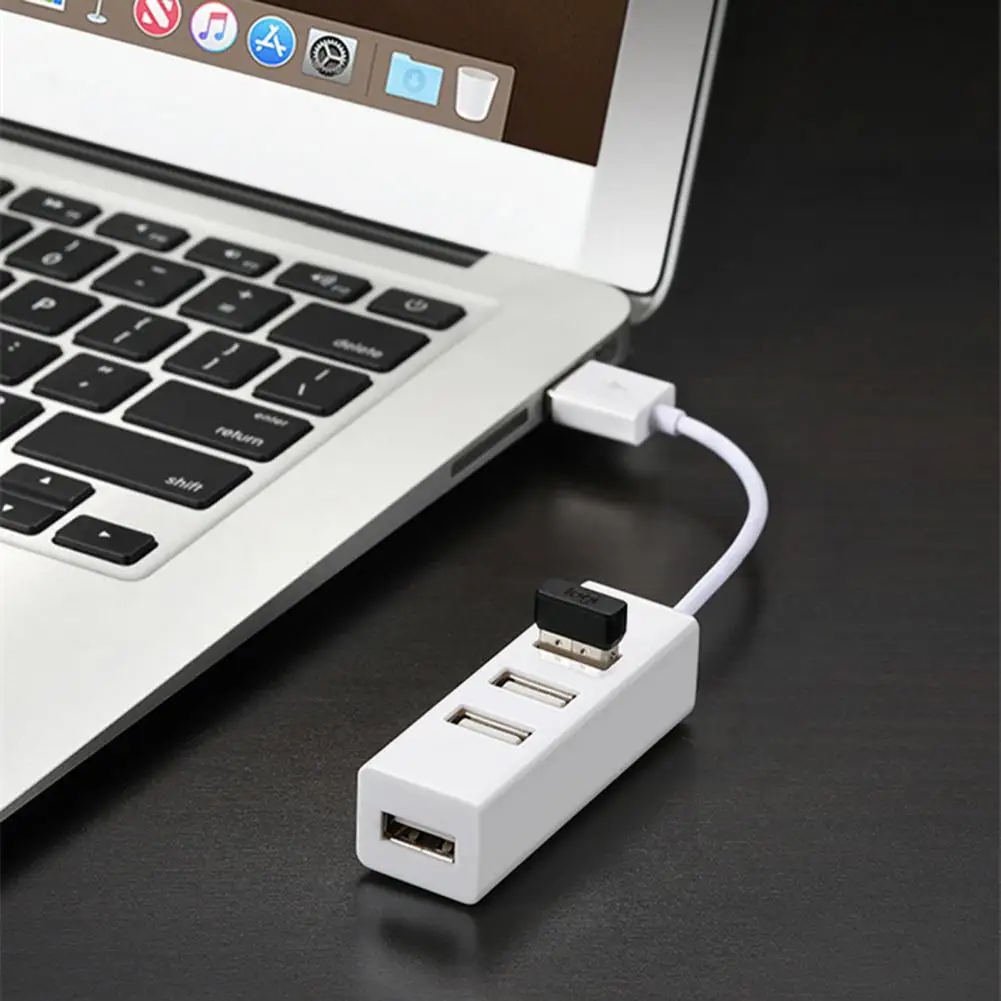 

Docking Station 4-in-1 High Speed Multi-function USB2.0 Hub Converter Adapter Power Charger for Laptop Docking Stations