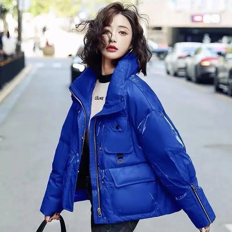Winter Women Jacket Long Sleeve Puffer Jacket Zipper Warm Cotton Jacket Parka Thicker Coat High Quality Korean Fashion Overcoat