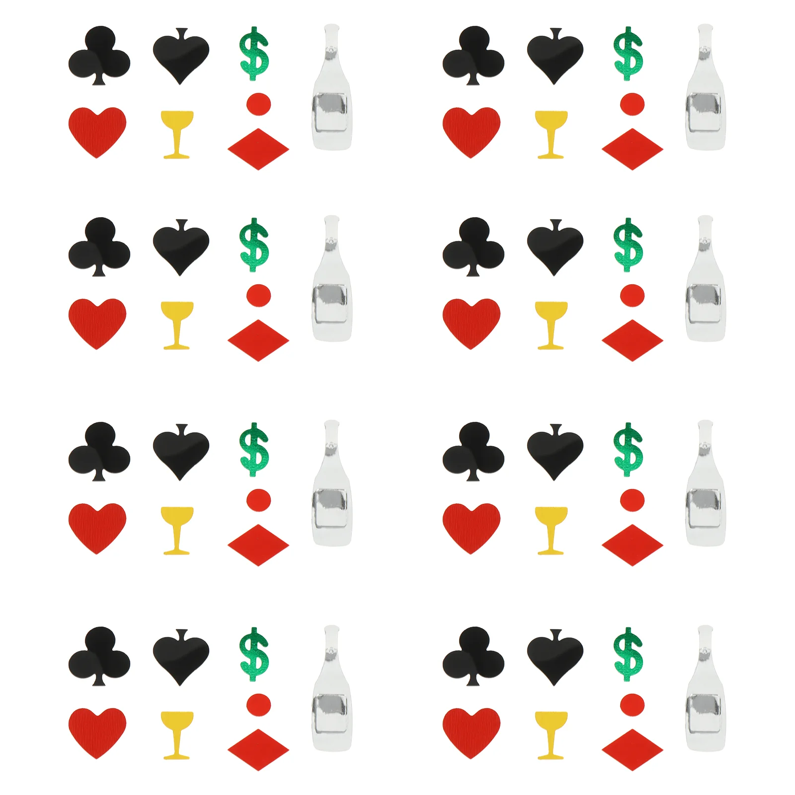 

1 упаковка пластиковых очаровательных украшений для казино для дома и вечерние