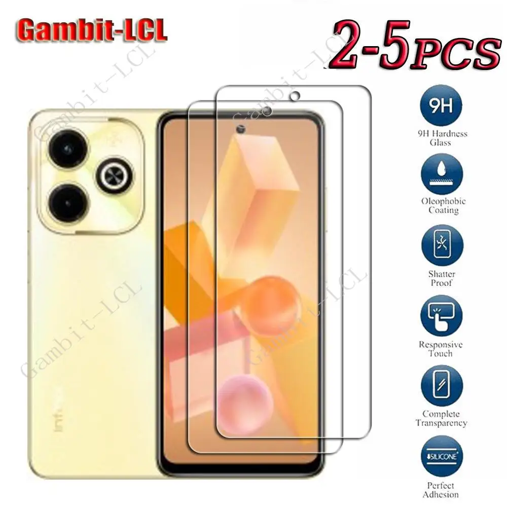9H HD Оригинальное закаленное стекло для Infinix Hot 40i 6 56 &quotInfinixHot40i Hot40i X6528B защита