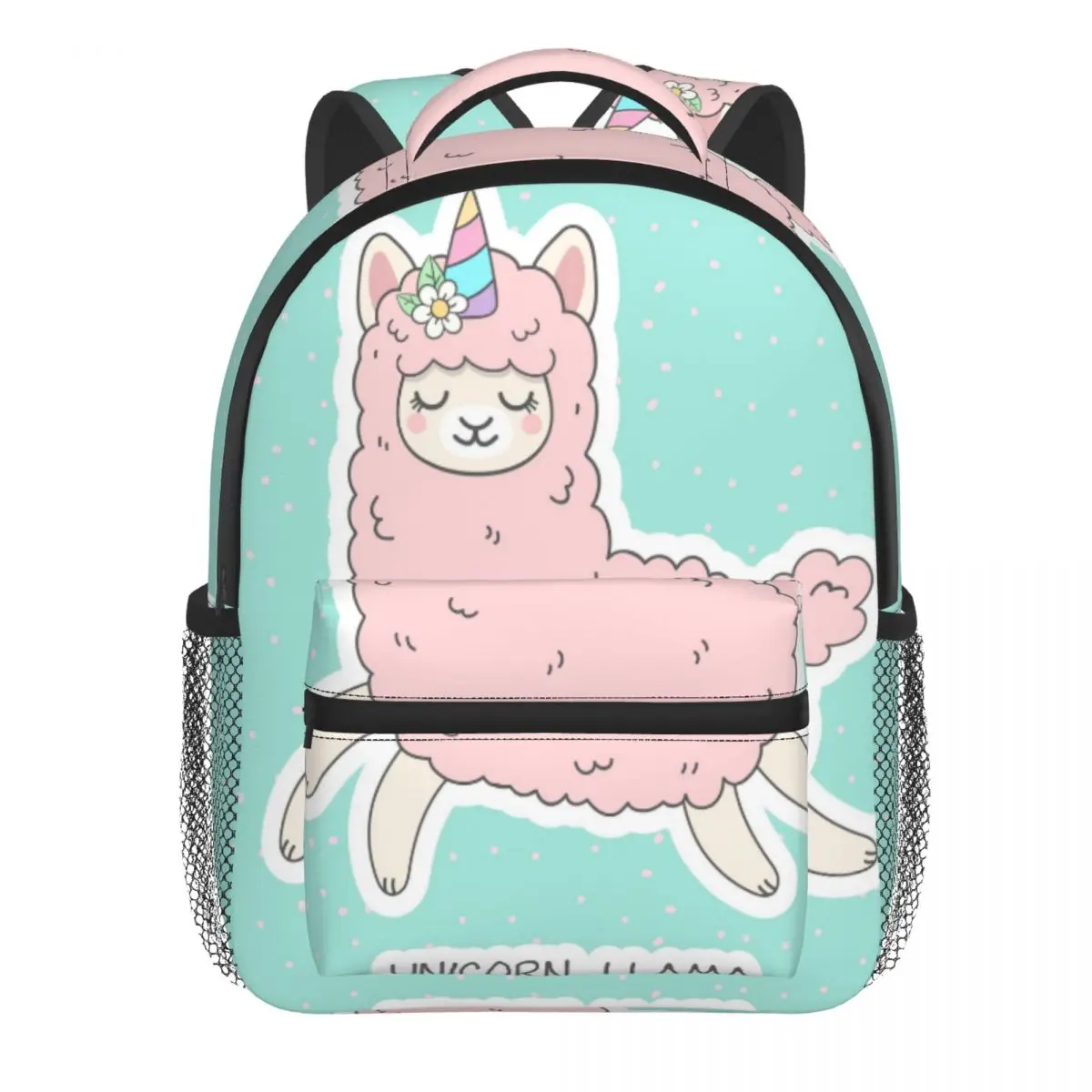 Cute Pink Fluffy Unicorn Llama Baby Backpack Kindergarten Schoolbag Kids Children School Bag