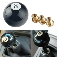 universal black 8 ball gear knob short shifter knob for mostly car acrylic black 8 ball