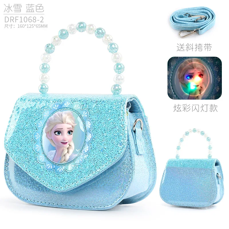 2022 New High Quality Genuine goods Disney  Frozen Princess Aisha Girls' Handbag, Christmas Gift Disney Children's Shoulder Bag