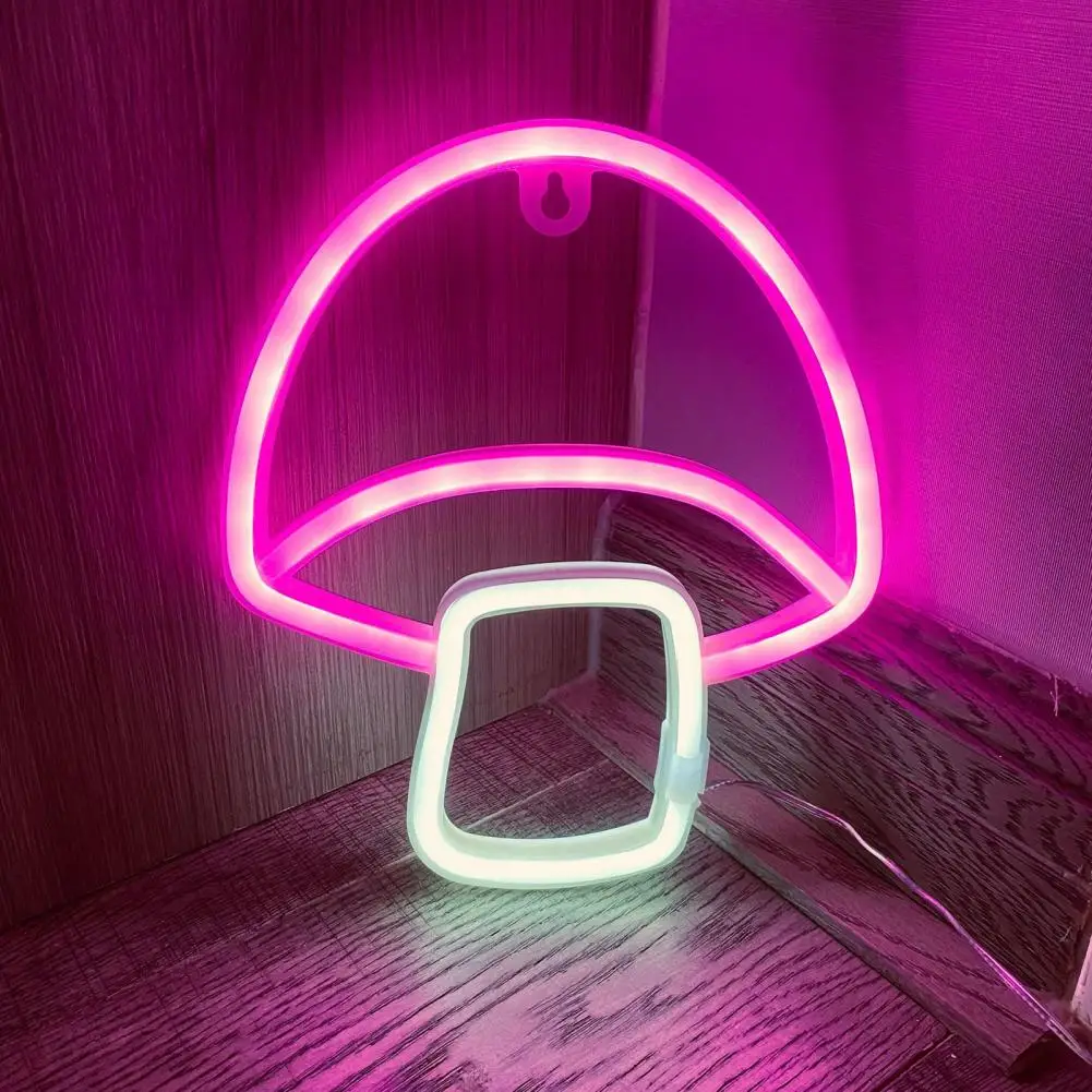 

Realistic LED Mushroom Lamp USB/Battery Operated Mushroom Neon Sign Lamp Photography Prop Party Accessories
