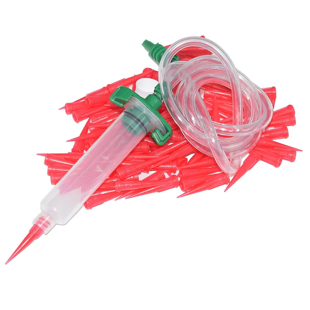 

10cc Industrial Syringes Barrel with 25G Tapered Dispensing Needle Tips and 10cc Glue Syringe Barrel Adapter Dispenser Connector
