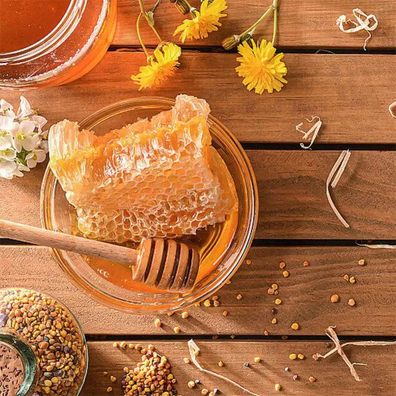 1-10 шт. деревянные палочки для меда маленькая ложка с длинной ручкой дозатор