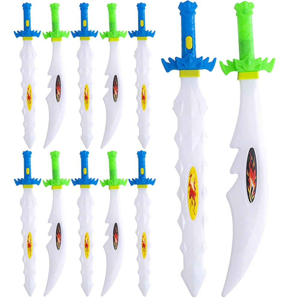 

12 Pcs Party Small Swords The Flash Toys Illuminating Wand Viking Gift Luminous Fighter Play Toy