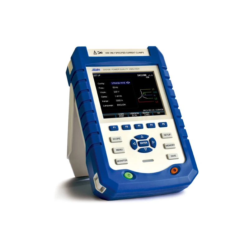 

handheld 3 phase power quality and energy analyzer SA2100 to measure ac dc voltage current