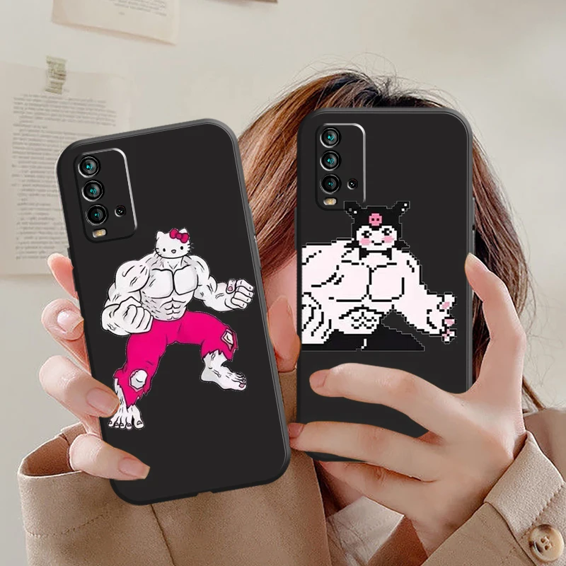 

Мультяшный чехол Hello Kitty для телефона Xiaomi Redmi 8 8A Note 8 2021 8 8T Pro, задняя Защитная силиконовая крышка, чехол для смартфона