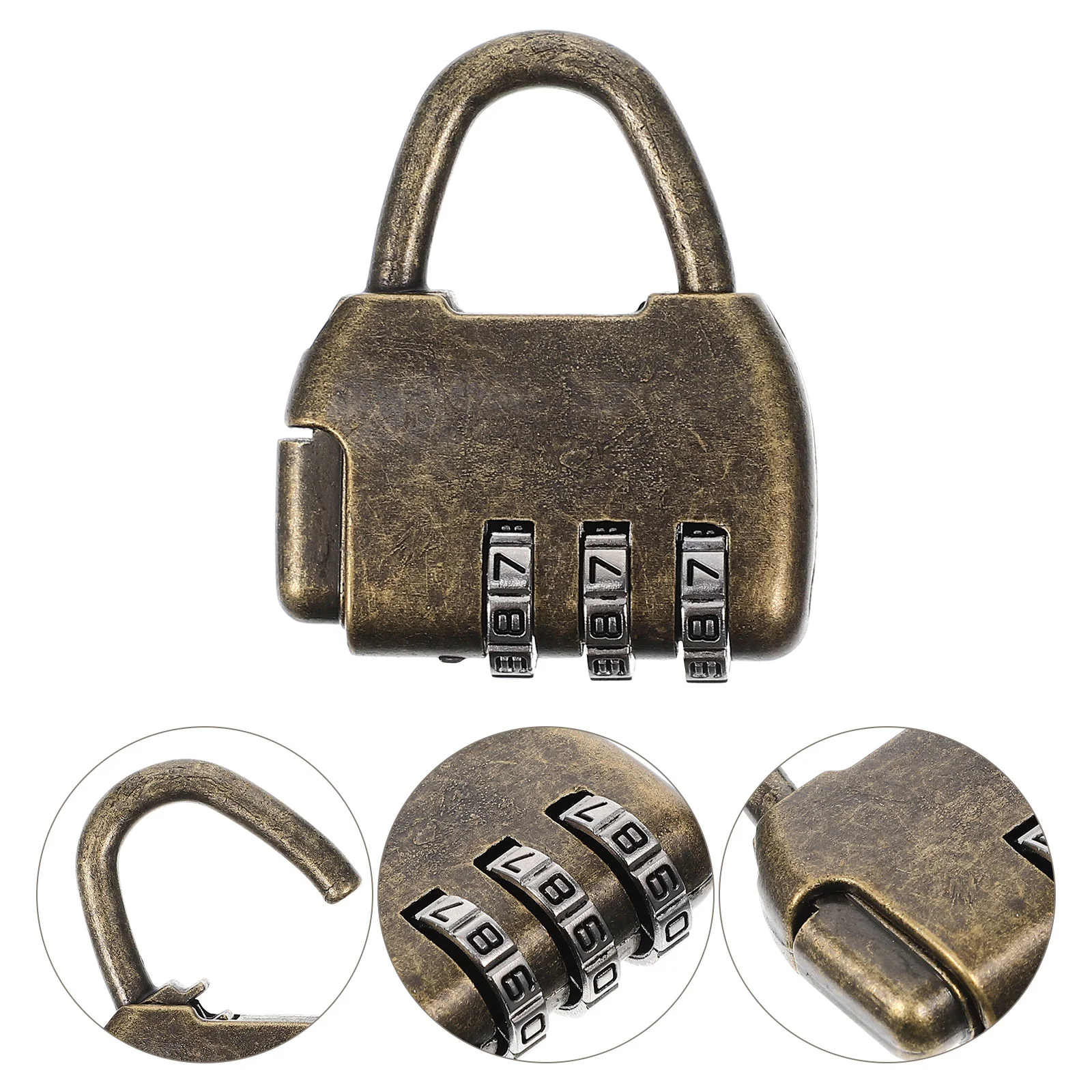 

Lock Padlock Locks Vintage Room Escape Mini Box Digit Password Numbered Number Outdoor Bike Jewelry Coded Locker Gym Digital