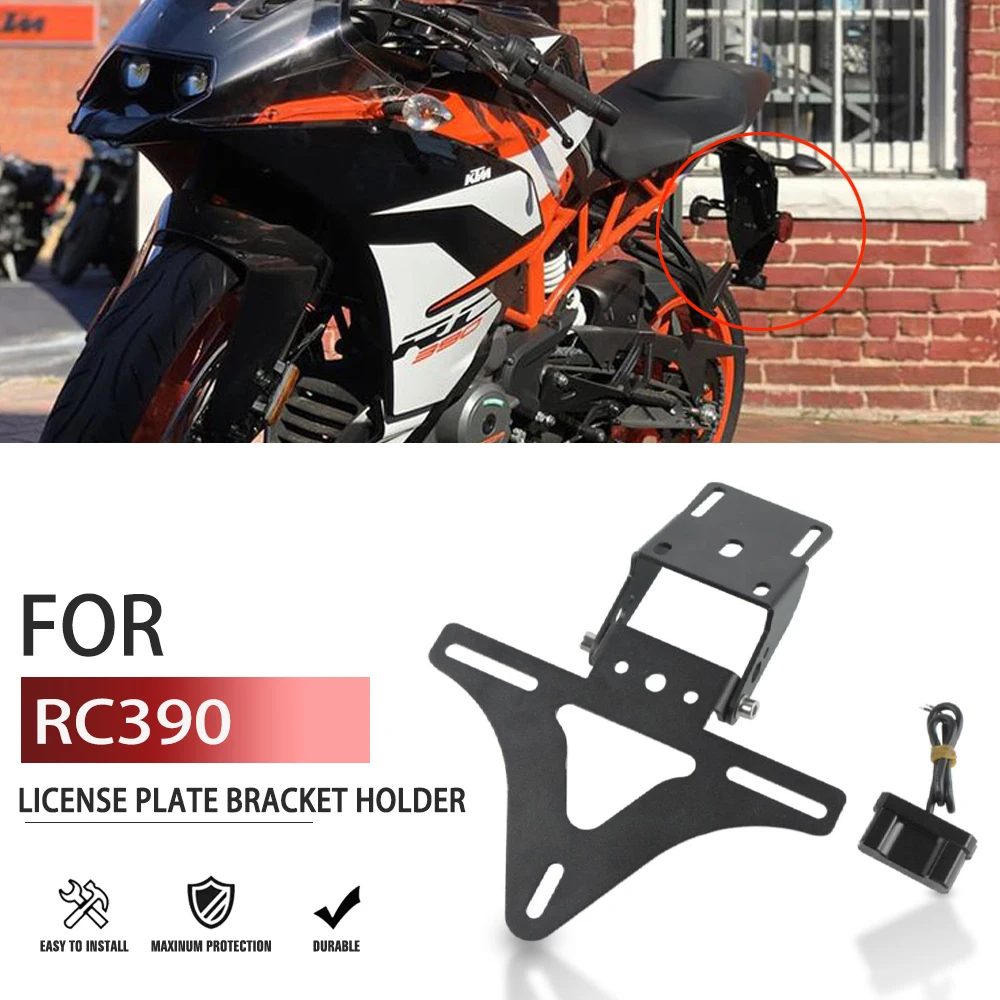 Для K-T-M RC 390 RC390 2017 2018 2019 аксессуары для мотоциклов задний номерной знак хвостовой