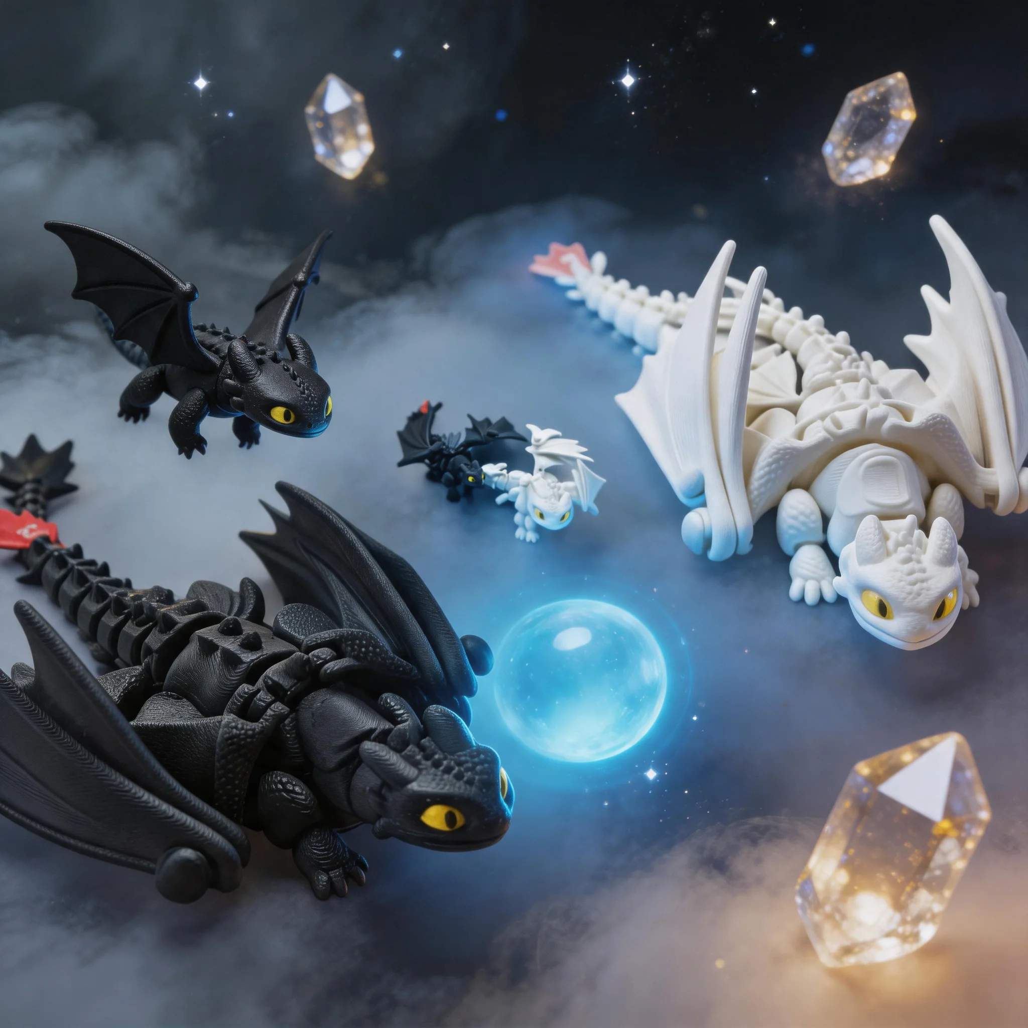 Фото 3D-печатная фигурка дракона с подвижными суставами и раскладными крыльями, украшение для стола, подарок для дома и офиса №1