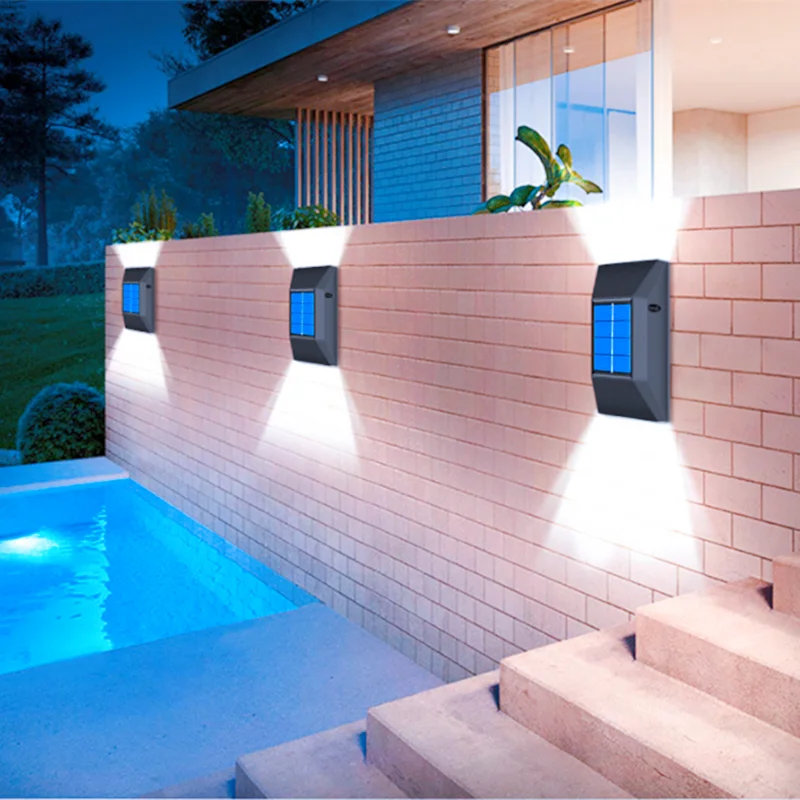 

Smart LED solar led light outdoor Wall Lamp Waterproof for Balcony Fence Path Lamp Garden Decoration Street Solar Light