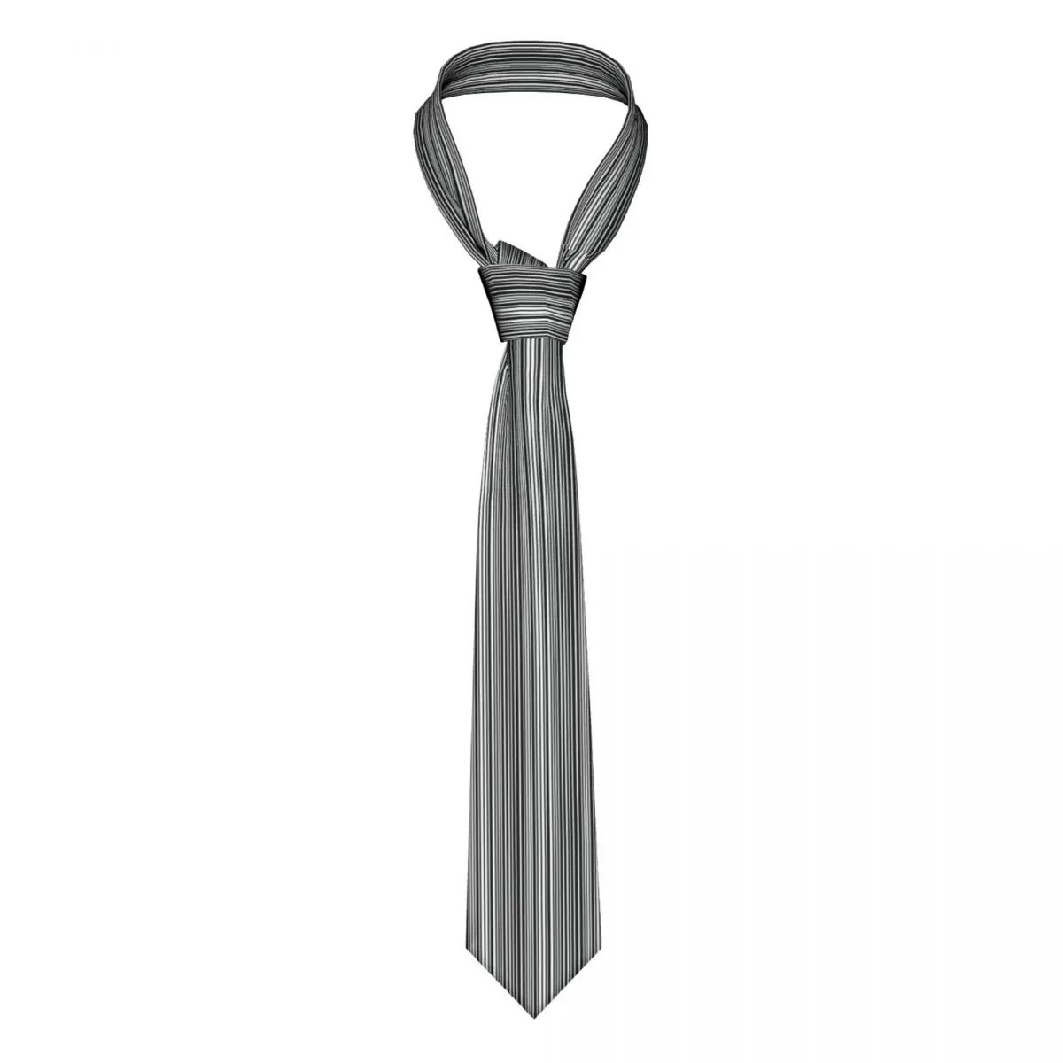 

Галстук с геометрическим рисунком в черно-белую полоску, Мужской дизайнерский галстук, аксессуары для блузки, офиса, полиэстера, детской одежды