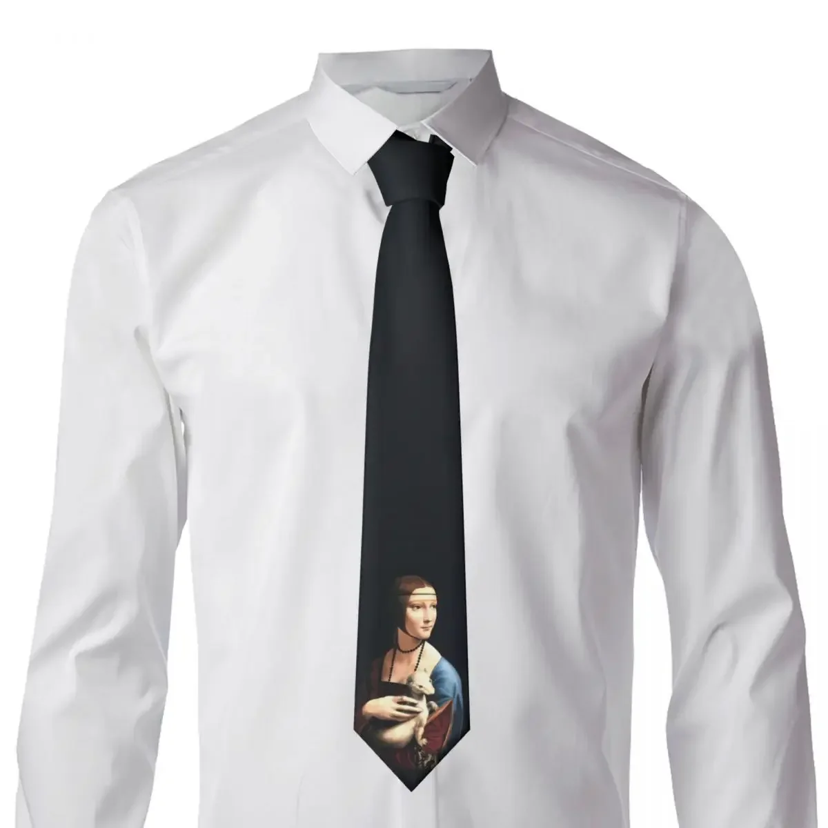 Женский Галстук с рисунком масляной живописи классический элегантный галстук
