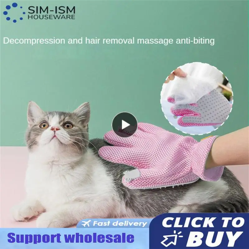 

Силиконовая перчатка для кошачьей шерсти, домашняя щетка для вычесывания, многофункциональная щетка для кошек, гребень для животных, товары для чистки кошек и питомцев 2023